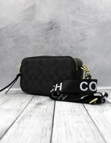 Женская сумка COACH в фирменной коробке Черная смк63 фото