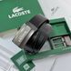 Чоловічий подарунковий набір LACOSTE ремінь із двома пряжками з натуральної шкіри 989 фото 2