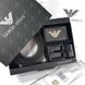Мужской подарочный набор ARMANI ремень с двумя пряжками из натуральной кожи 315 фото 1