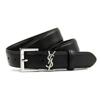 Ремінь Yves Saint Laurent Жіночий Шкіряний Срібло 01092 фото