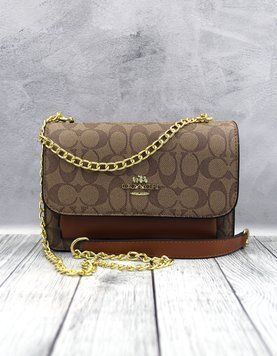 Жіноча сумка COACH Коричнева смк50 фото